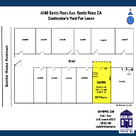 Site Plan of Contractors Yard available for lease at 4040 Santa Rosa Avenue in Santa Rosa CA